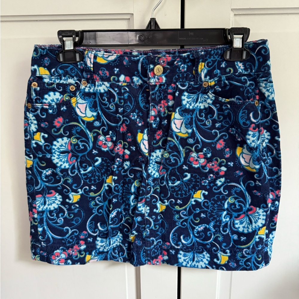 Lilly Pulitzer SZ 0 Denim Mini Skirt